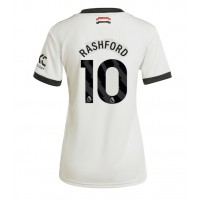 Camiseta Manchester United Marcus Rashford #10 Tercera Equipación Replica 2024-25 para mujer mangas cortas